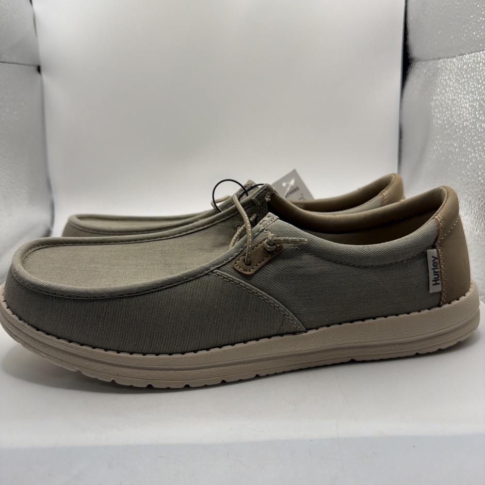 Hurley Men's Nesota Tan Water Repelent Memory Foam Casual Sneaker Size 8 New.